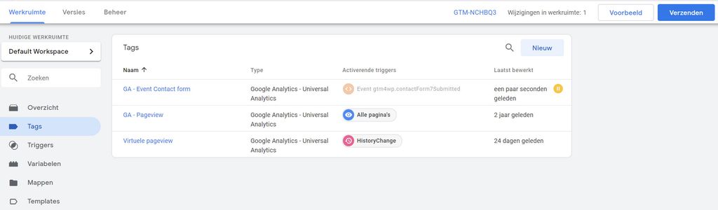 google tag manager