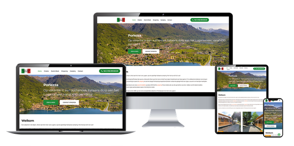 Chaletrent Porlezza website