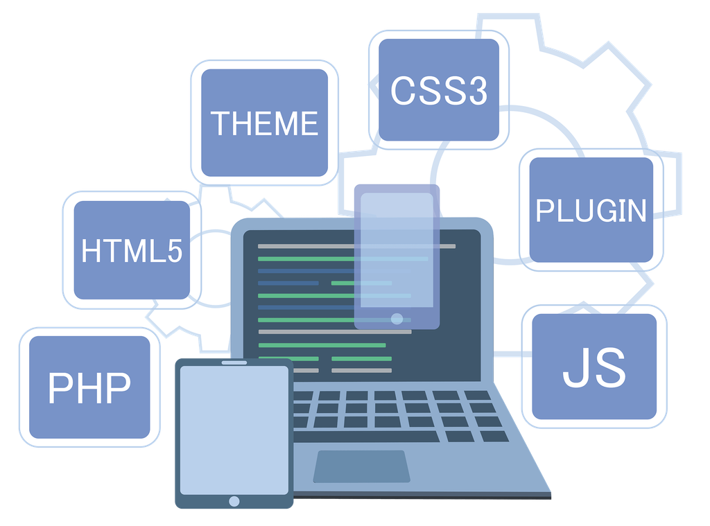 WordPress logo en website-opbouw